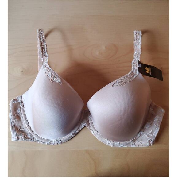 Wacoal 85358 Tan Nude Seductive Support Contour Underwire Bra Size 34DD NWT - Picture 1 of 10